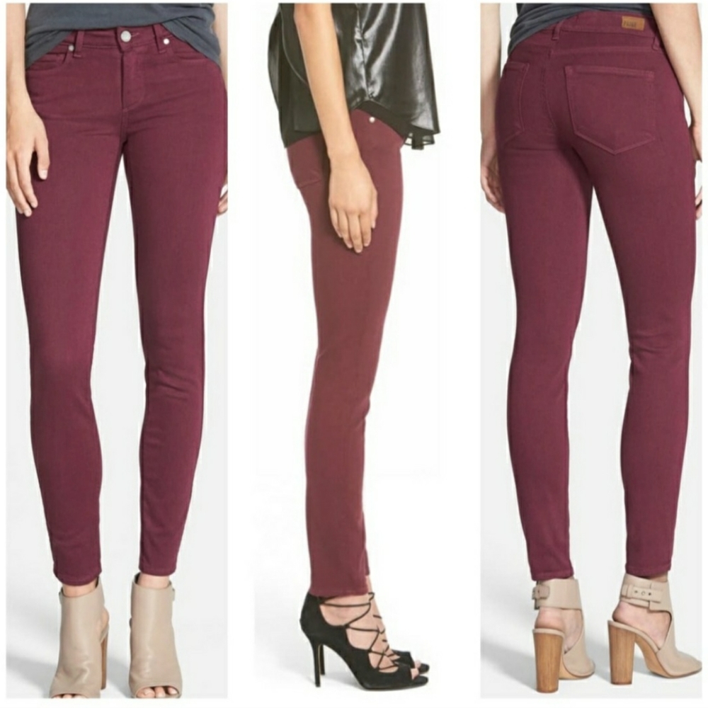 Paige Women's Verdugo Ultra Skinny Sweet Wine Jean